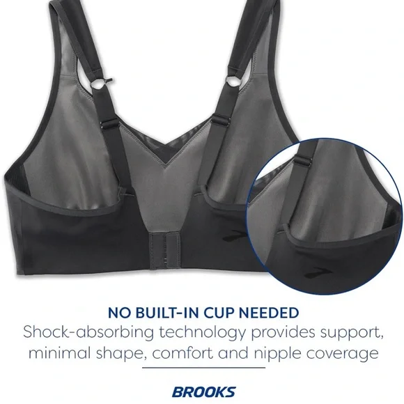 NWOT Elegant Black Sports Bra - Picture 3 of 8